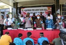 Konferensi Pers Kasus 2020 Polres Way Kanan