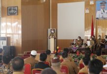 Bupati Way Kanan Hadiri Sosialisasi Pilkakam Serentak 2021