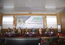 Bupati Way Kanan Lakukan Pertemuan Rembuk Stunting Kegiatan Konvergensi Penurunan Stunting Tahun 2021