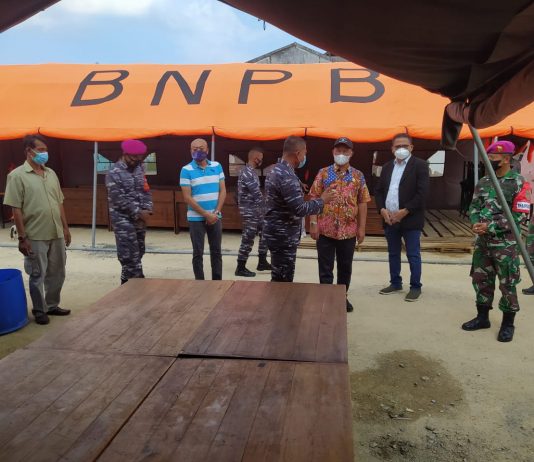 Anggota DPR RI Komisi I Mukhlis Basri Apresiasi Dapur Umum Brigif 4 Marinir/BS Lampung