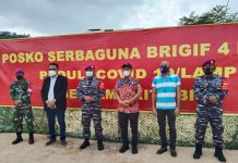 Anggota DPR RI Komisi I Mukhlis Basri Apresiasi Dapur Umum Brigif 4 Marinir/BS Lampung