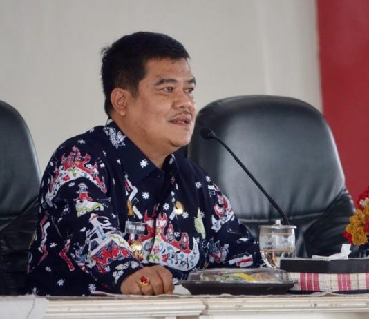 Bupati Musa Ahmad Hadiri Rakor Bersama Kepala OPD, Kabag dan Camat di Nuwo Balak