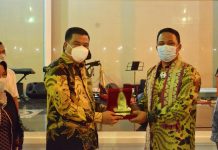 Bupati Lamteng Musa Ahmad Sambut Kehadiran Bupati Lamandau Kalteng