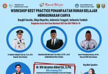 PGRI Way Kanan Gelar Workshop Best Practice, Pemanfaatan Rumah belajar Menggunakan Canva