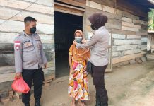 Di Pakuan Ratu, Polisi Manfaatkan Bansos Sebagai Ajang Kepedulian Warga Terdampak Pandemi