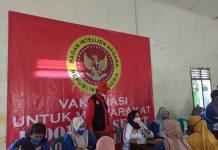 Sinergitas BIN bersama Pemkab Way Kanan melakukan Percepatan Vaksinasi di Kab Way Kanan