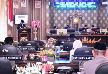 Ali Rahman Hadiri Paripurna DPRD dalam Rangka Penyampaian RAPERDA APBD Tahun Anggaran 2021