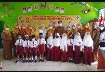 350 bocah SDN 01 Umpu Kencana Melakukan Suntik Imunisasi