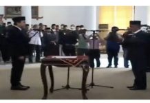 Ketua DPRD Lantik Adi Wijaya,SH PAW Anggota DPRD Kabupaten Way Kanan Periode 2019-2024