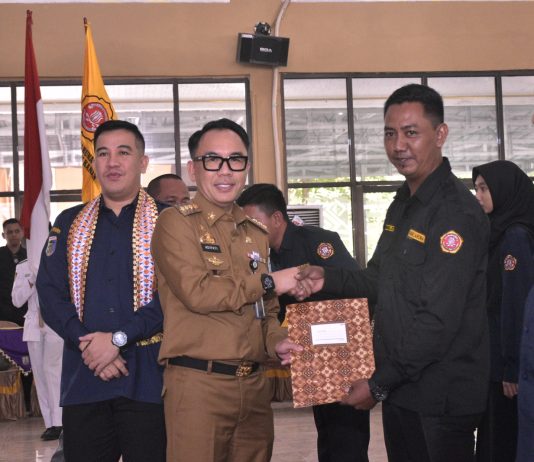 Bupati Way Kanan Hadiri Pengukuhan Karang Taruna Kecamatan