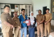 Sekdakab Saipul Wakili Bupati Way Kanan Menerima 2 Calon Peserta Jumbara Nasional ke 9 Lampung