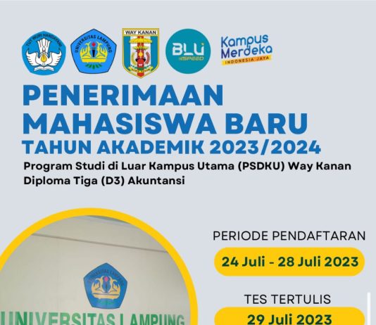 UNILA PSDKU Way Kanan Mulai Terima Mahasiswa Baru
