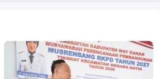 Asisten Setdakab Ixuan Akhmadi Tekankan Arah Pembangunan 2027 di Musrenbang Negara Batin Way Kanan