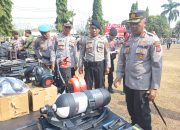 Kesiapan Pemilu Tahun 2024, Kapolres Way Kanan Cek Kendaraan Dinas dan Alsus Dinas