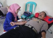 Jelang HUT Ke – 72 Humas Polri Tahun 2023, Polres Way Kanan Gelar Bhakti Kesehatan Donor Darah