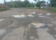 Ruas jalan ibu kota kabupaten Way Kanan Rusak Parah,warga mempertanyakan kinerja Bupati