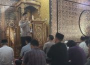Ceramah Ramadhan, Kapolres Way Kanan Sampaikan Himbauan Kamtibmas di Masjid.